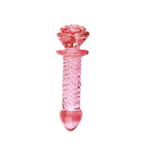 GLASS 玫瑰騎士 玻璃水晶後庭冰火棒 Anus 63