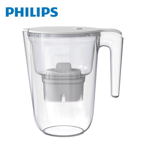 【PHILIPS飛利浦】長效超濾帶計時器3.4L濾水壺-AWP2941 (內含1芯)