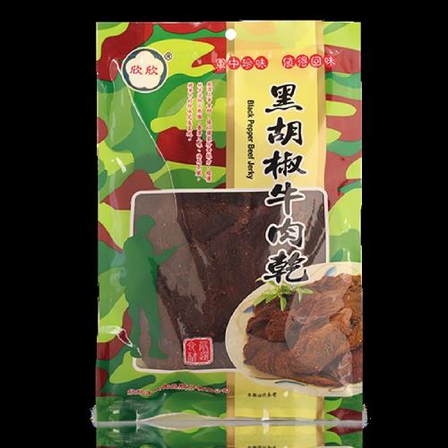 【欣欣】美味ㄕㄨㄚˋ嘴黑胡椒牛肉乾(180g/3包組)