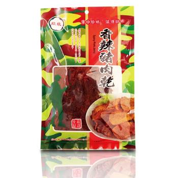 【欣欣】美味ㄕㄨㄚˋ嘴香辣豬肉乾(200g/3包裝)