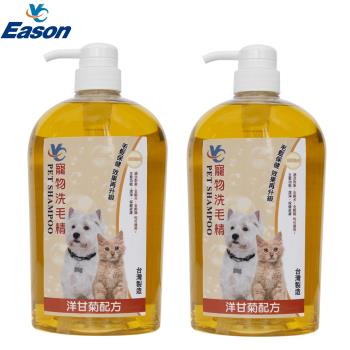 YC 寵物洗毛精1000ml 2瓶 (洋甘菊配方-全齡犬、全齡貓適用)