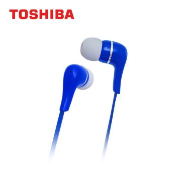 【TOSHIBA 東芝】重低音耳道式耳機 藍色 RZE-D32E(L)