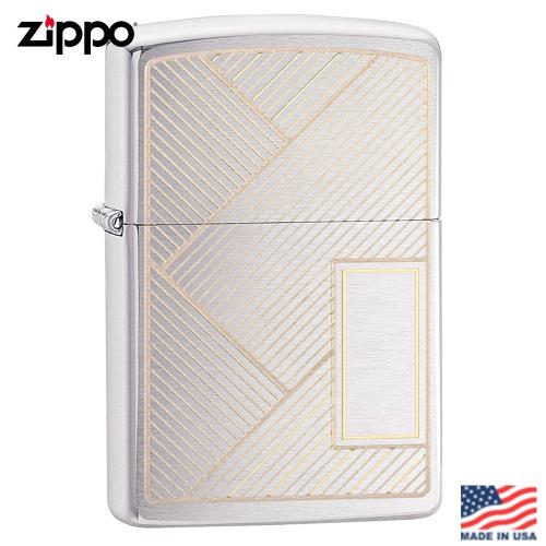 美系Zippo Diagonal Stripes Design 幾何斜紋防風打火機49209