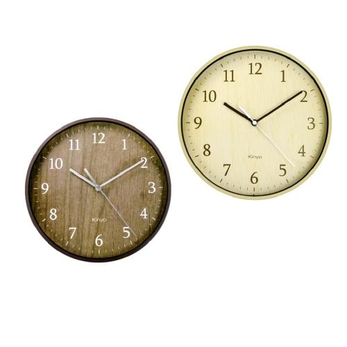 KINYO自然風木紋掛鐘CL-155