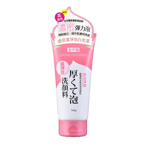 【水平衡】超濃密水感泡泡洗面乳《亮白淨透》100g (期限2026.08月)