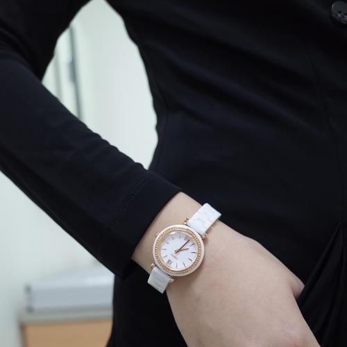 Fossil CARLIE MINI 優雅時尚陶瓷腕錶 