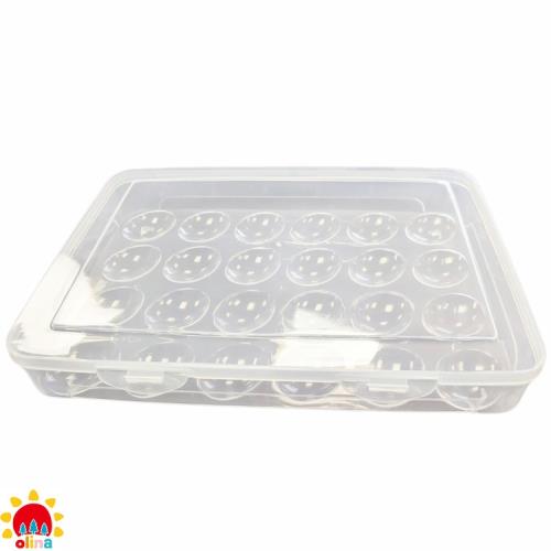 olina_密封帶蓋24格雞蛋保鮮收納盒-2組入