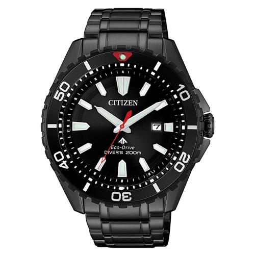 【CITIZEN 星辰】PROMASTER 潛水高級時尚腕錶-黑水鬼44.5mm(BN0195-54E)