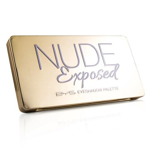 BYS眼影盤EyeshadowPalette(12色眼影+刷具x2)-#NudeExposed24g/0.8oz