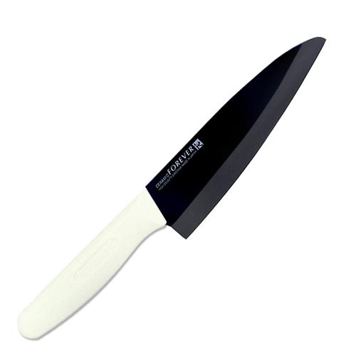 FOREVER 日本製造鋒愛華高精密標準系列陶瓷刀18CM(黑刃白柄)