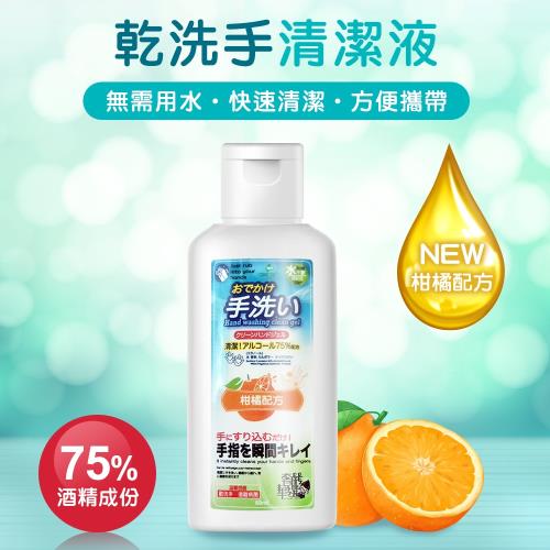 日本暢銷柑橘速乾性75%酒精乾洗手凝膠60ml