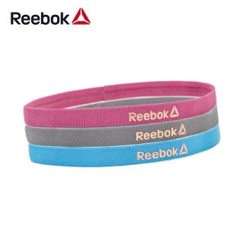 Reebok 運動髮帶三件組(藍、粉、灰)