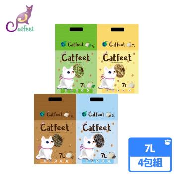 CatFeet 天然環保豆腐砂7L 四包組(4種可選)