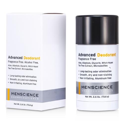 真男士 Menscience 特效止汗膏-無香料 Advanced Deodorant - Fragrance Free 73.6g/2.6oz