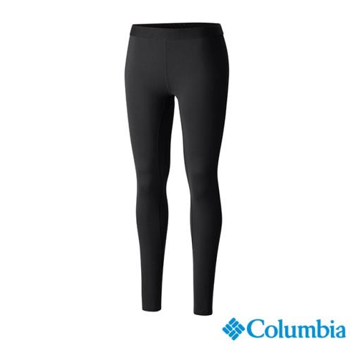 Columbia 哥倫比亞 女款-保暖快排內著長褲-黑色 UAL81270BK
