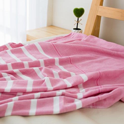 【台灣興隆毛巾】靜生活涼感紗布雙人毛巾被 單件組(2色可選)  