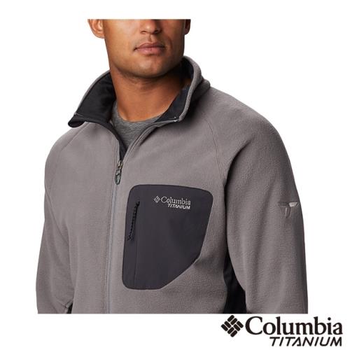 Columbia 哥倫比亞 男款-鈦 PT快排刷毛外套-灰色 UEE02380GY