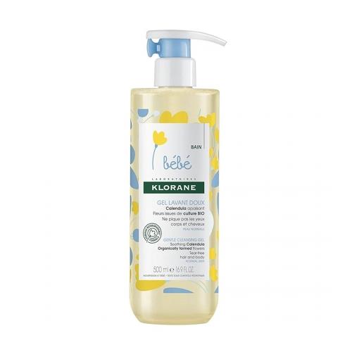 蔻蘿蘭寶寶Klorane 金盞花洗髮沐浴精 500ML 按壓式 (壓頭)
