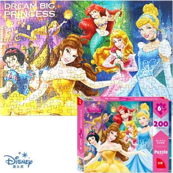 迪士尼公主拼圖玩具組200片 635929 【卡通小物】