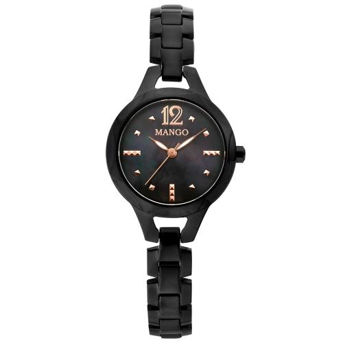 MANGO甜美小資女腕錶-MA6735L-88(黑色/28mm)