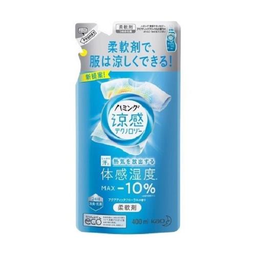 日本 花王kao 吟芳洗衣精補充包400ml-涼感花香
