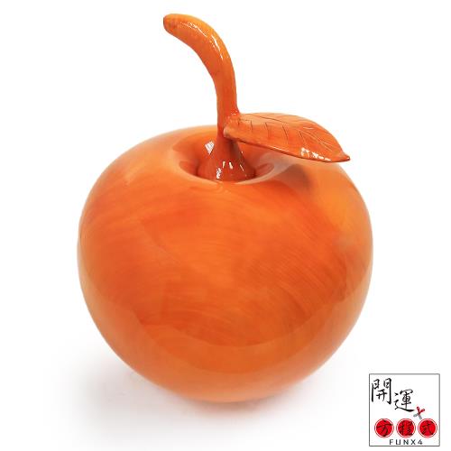 開運方程式-超大蘋果檜木聚寶盆木雕擺件(招財聚寶36*48cm)