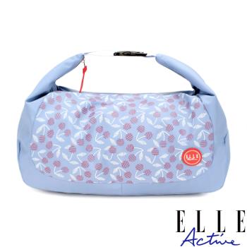 【ELLE Active】法式櫻桃系列-肩背側背兩用包-深藍色