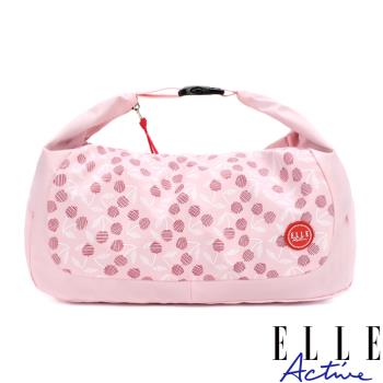 【ELLE Active】法式櫻桃系列-肩背側背兩用包-粉紅色