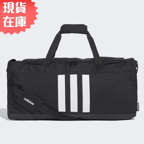 【現貨】ADIDAS 3-STRIPES DUFFEL BAG (M) 旅行袋 手提袋 健身 黑 【運動世界】GE1236