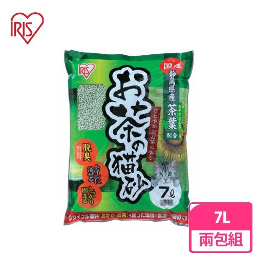 IRIS日製 靜岡綠茶豆腐貓砂7L 兩包組