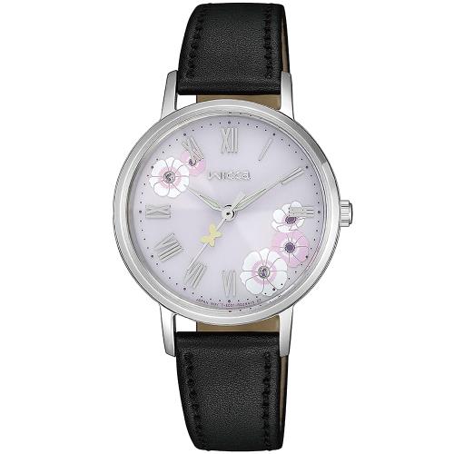 CITIZEN 星辰 Wicca 少女系列太陽能花漾晶鑽腕錶/30.2mm/KP5-115-12