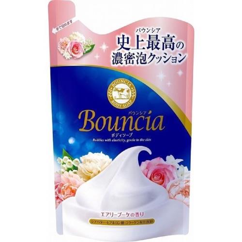 日本 牛乳石鹼  Bounica美肌保濕沐浴乳補充包400ml-花香