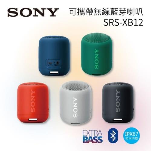 【↙限時結帳再折】 SONY 索尼 可攜帶式藍芽喇叭 SRS-XB12/XB12