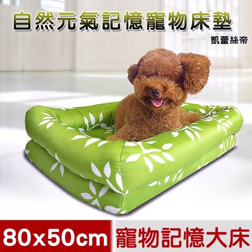 凱蕾絲帝-太空記憶寵物時尚床墊-中大型犬專用(80*50cm)-自然元氣