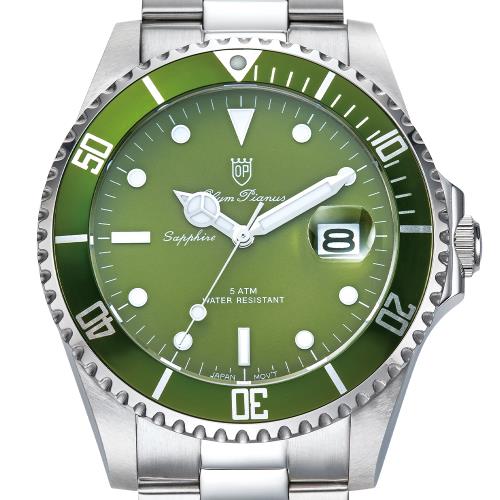 【olym pianus 奥柏表 】水鬼款 运动潜水石英男表43mm-89983gs