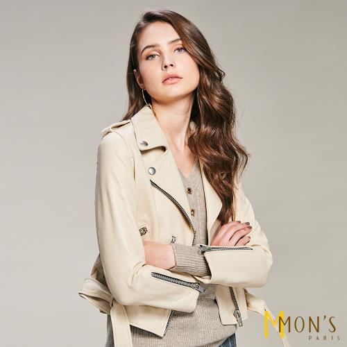 MONS 優雅貴氣100%羊皮外套
