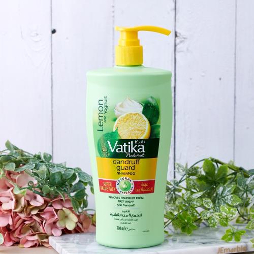 杜拜DABUR-VATIKA檸檬茶樹控油抗屑洗髮精700ml(家庭號3入組)