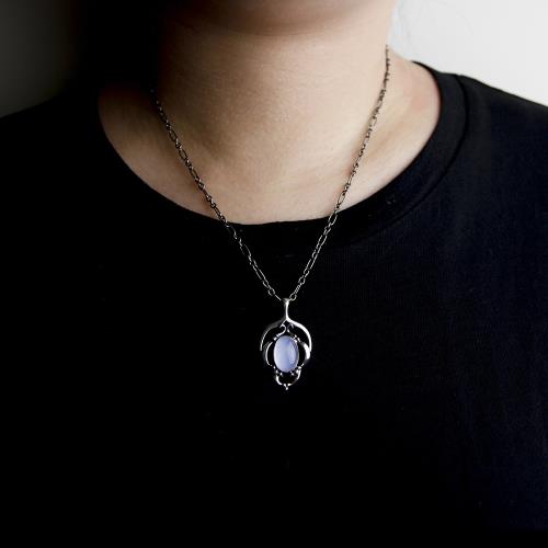 Georg Jensen 喬治傑生】2016年度藍玉髓純銀項鍊|項鍊|ETMall