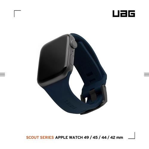 UAG Apple Watch 42/44/45/49mm 潮流矽膠錶帶-藍