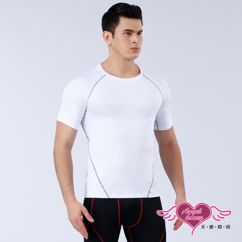 天使霓裳 塑身衣 簡約有型 短袖運動背心 運動內衣 (白M~XL號) RQ84