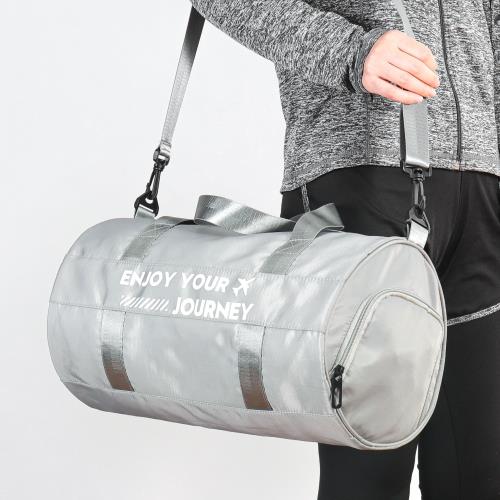 [簡單GO]多功能乾濕分離設計圓筒型手提肩背(大型)運動背包/旅行袋