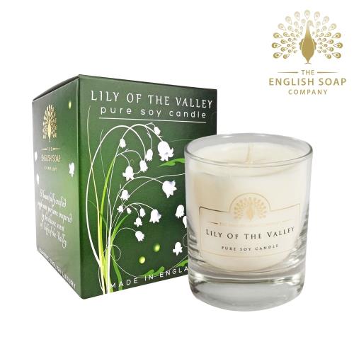 英國 The English Soap Company 山百合 Lily of the Valley 170g 綴花卉香氛蠟燭