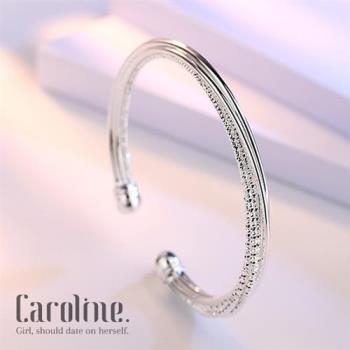 《Caroline》★925鍍銀手環.典雅設計優雅時尚品味流行時尚手環69832