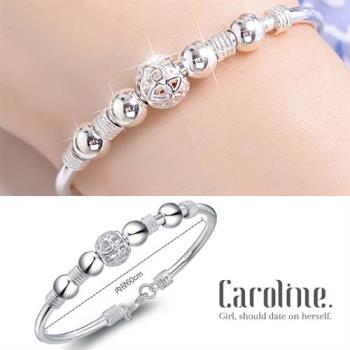 《Caroline》★925鍍銀手環.典雅設計優雅時尚品味流行時尚手環69251