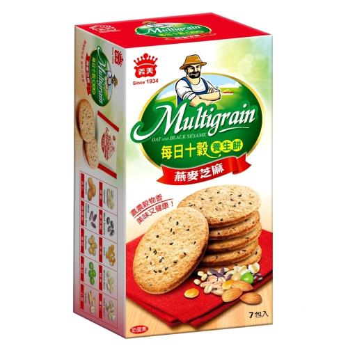 義美 每日十穀餅-燕麥芝麻(133g)