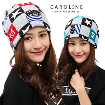 《Caroline》秋冬流行時尚個性網紅百搭韓版薄款時尚多用途包頭帽 72389
