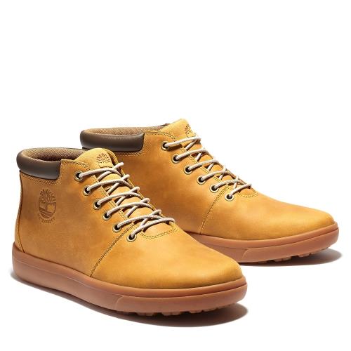 (多款下殺)Timberland 男款小麥色全粒面皮革4吋鞋A2DSC231