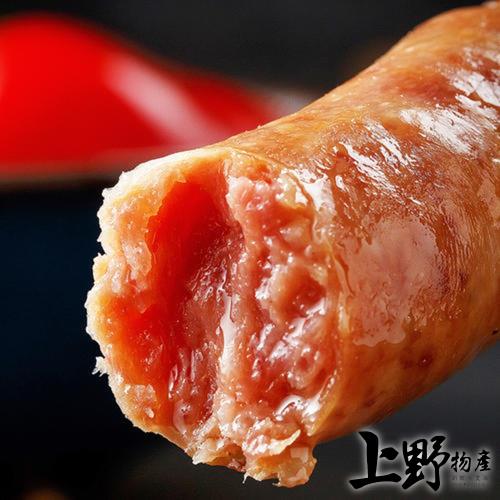 【上野物產】季節限定 蘭嶼特產飛魚卵香腸(300g土10%/包) x3包  共15個 豬肉 火腿 熱狗