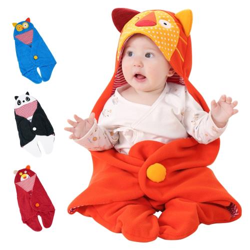 Colorland-嬰兒包巾 造型分腿睡袋 多功能保暖抱毯 蓋被
