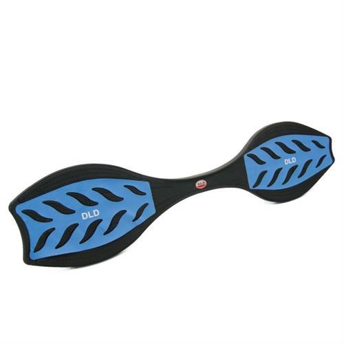 [DLD 多輪多]發光輪活力蛇板 蛇行滑板(藍黑色 贈背袋)